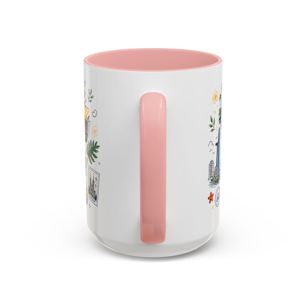 Ho Chi Minh City Coffee Mug | Vietnam Souvenir Travel Gift | Accent Color Ceramic 11oz 15oz