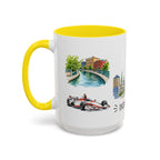 Indianapolis Illustrated Travel Mug | City Souvenir Accent Coffee Mug | 11oz 15oz Ceramic Cup