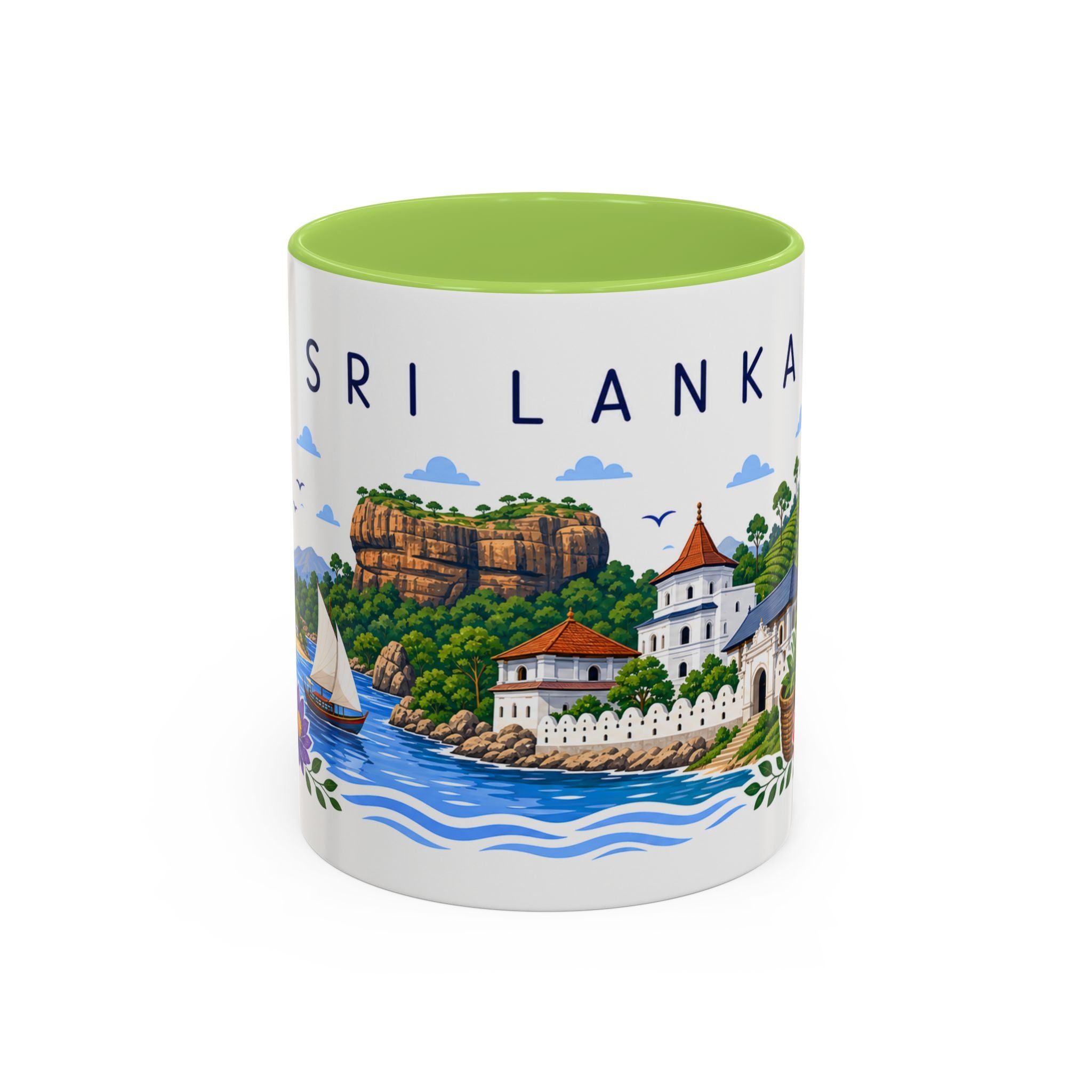 Sri Lanka Coffee Mug | Travel Souvenir Accent Mug | Place Gift Ceramic Cup 11oz 15oz