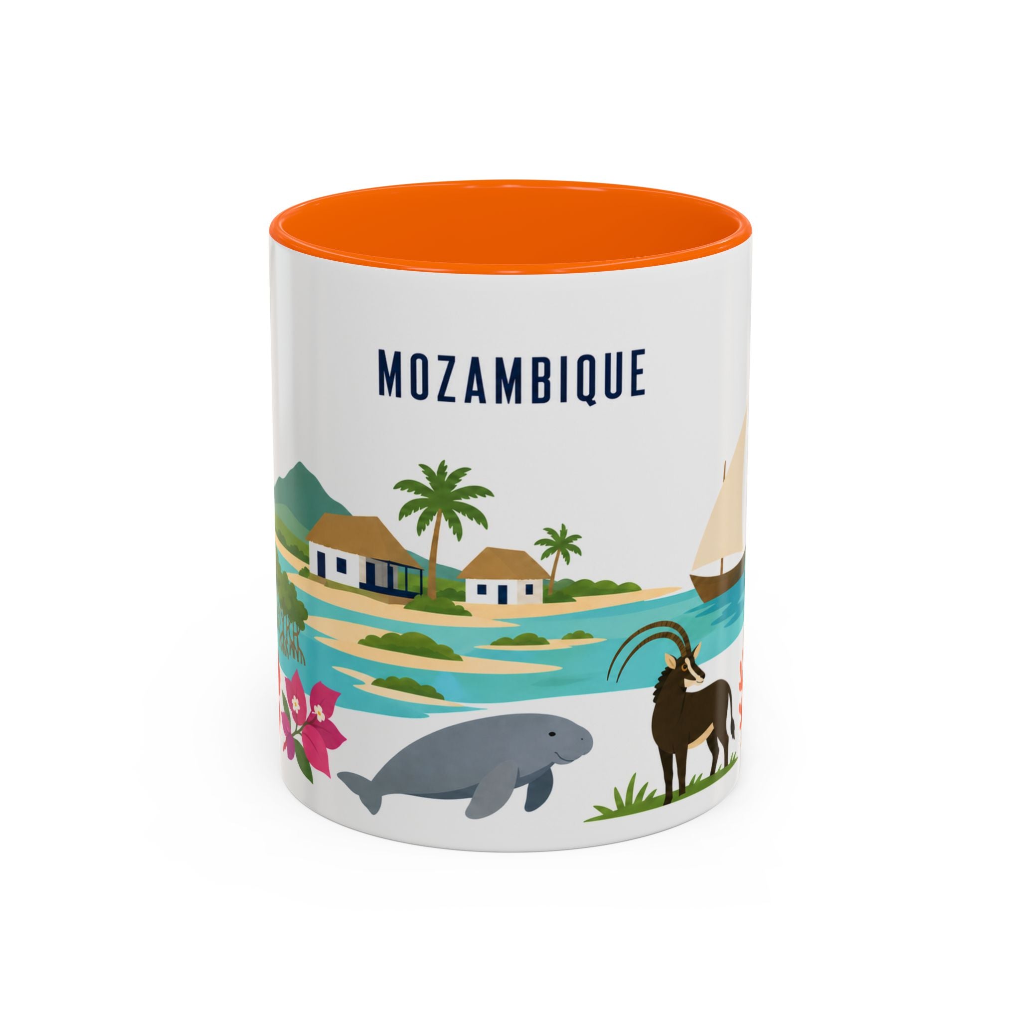 Mozambique Home Country Mug | Moving Away Gift | Long Distance Friendship | 11 oz 15 oz Accent Mug
