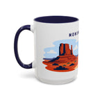 Monument Valley Coffee Mug | Travel Destination Souvenir Gift | Accent Color Ceramic 11oz 15oz