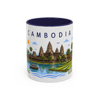 Cambodia Coffee Mug | Travel Souvenir Accent Mug | Place Gift Ceramic Cup 11oz 15oz