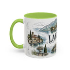 Lake Como Mug, Italy Travel Souvenir, Bucket List Gift, Accent Ceramic Coffee Mug 11oz 15oz