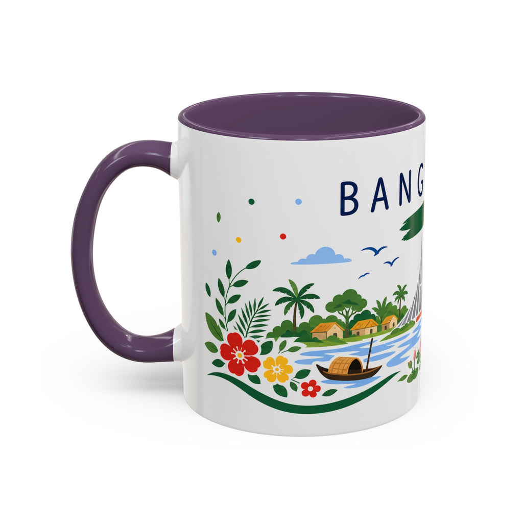 Bangladesh Coffee Mug | Travel Souvenir Accent Mug | Country Gift Ceramic Cup 11oz 15oz
