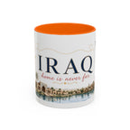 Iraq Home Country Mug | Moving Away Gift | Long Distance Friendship | 11 oz 15 oz Accent Mug