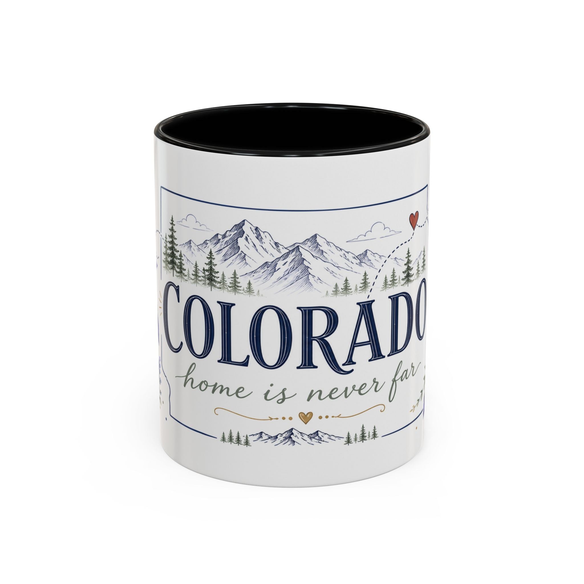 Colorado State Mug | Rocky Mountain Botanical Design | Moving Away Gift