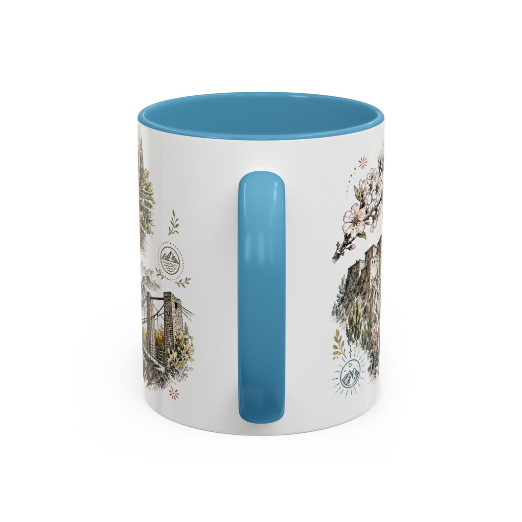 Hunza Valley Mug, Pakistan Travel Souvenir, Bucket List Gift, Accent Ceramic Coffee Mug 11oz 15oz