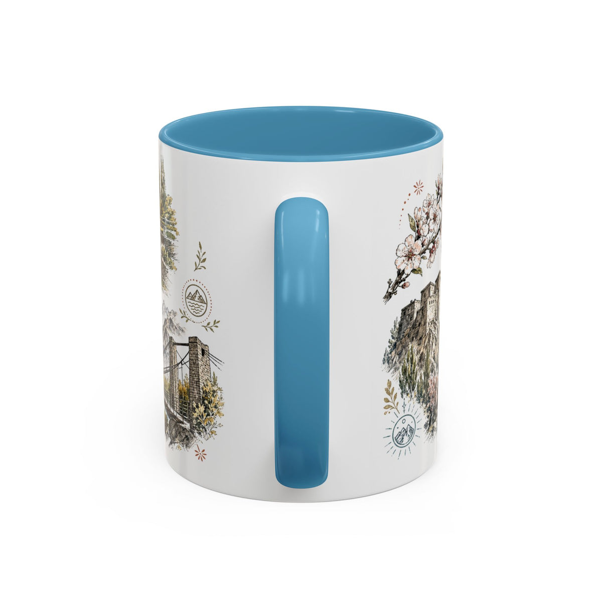 Hunza Valley Mug, Pakistan Travel Souvenir, Bucket List Gift, Accent Ceramic Coffee Mug 11oz 15oz