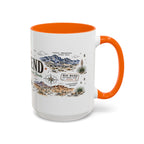 Big Bend National Park Coffee Mug | Texas Desert River Canyon Hiking Gift | Accent Color Ceramic 11oz 15oz
