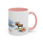 Anchorage Illustrated Travel Mug | City Souvenir Accent Coffee Mug | 11oz 15oz Ceramic Cup