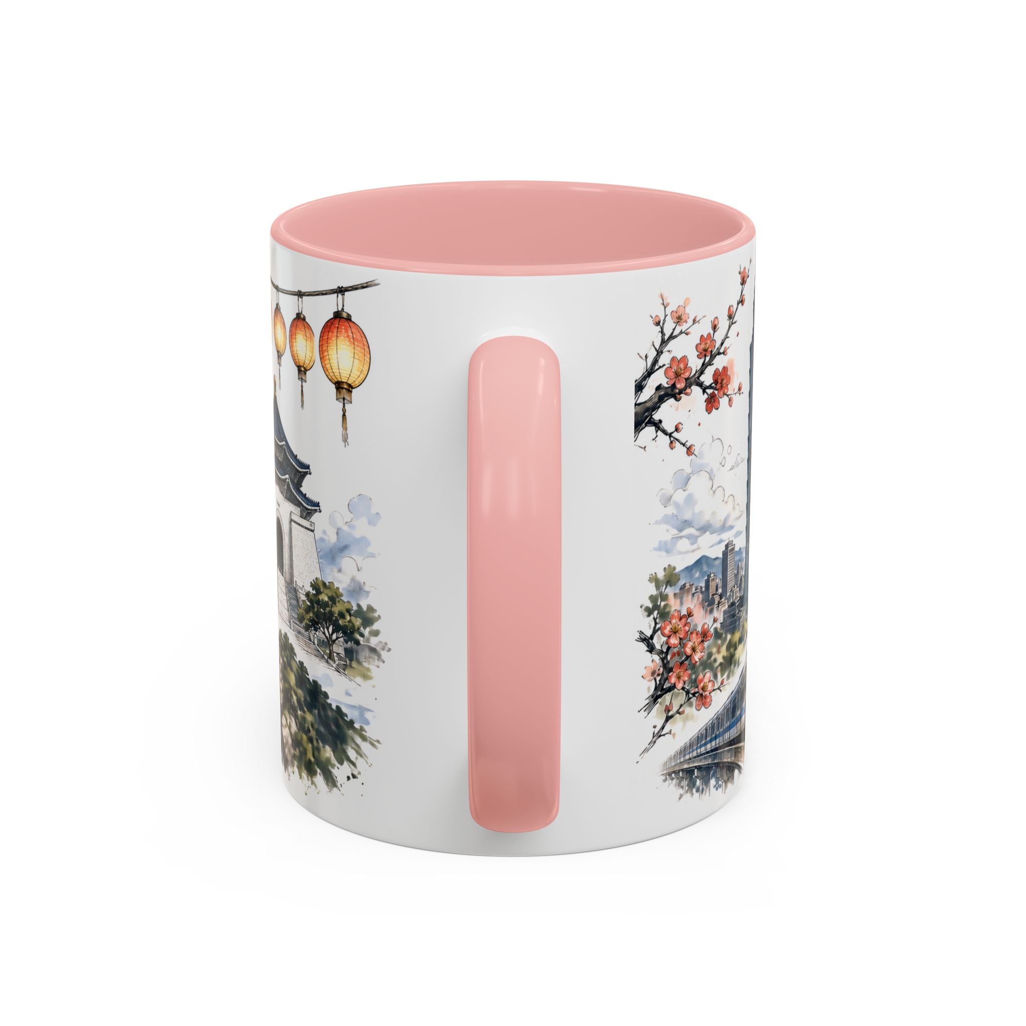 Taipei Coffee Mug | Taiwan Travel Souvenir | Vintage Illustrated City Gift | 11 oz 15 oz Accent Mug