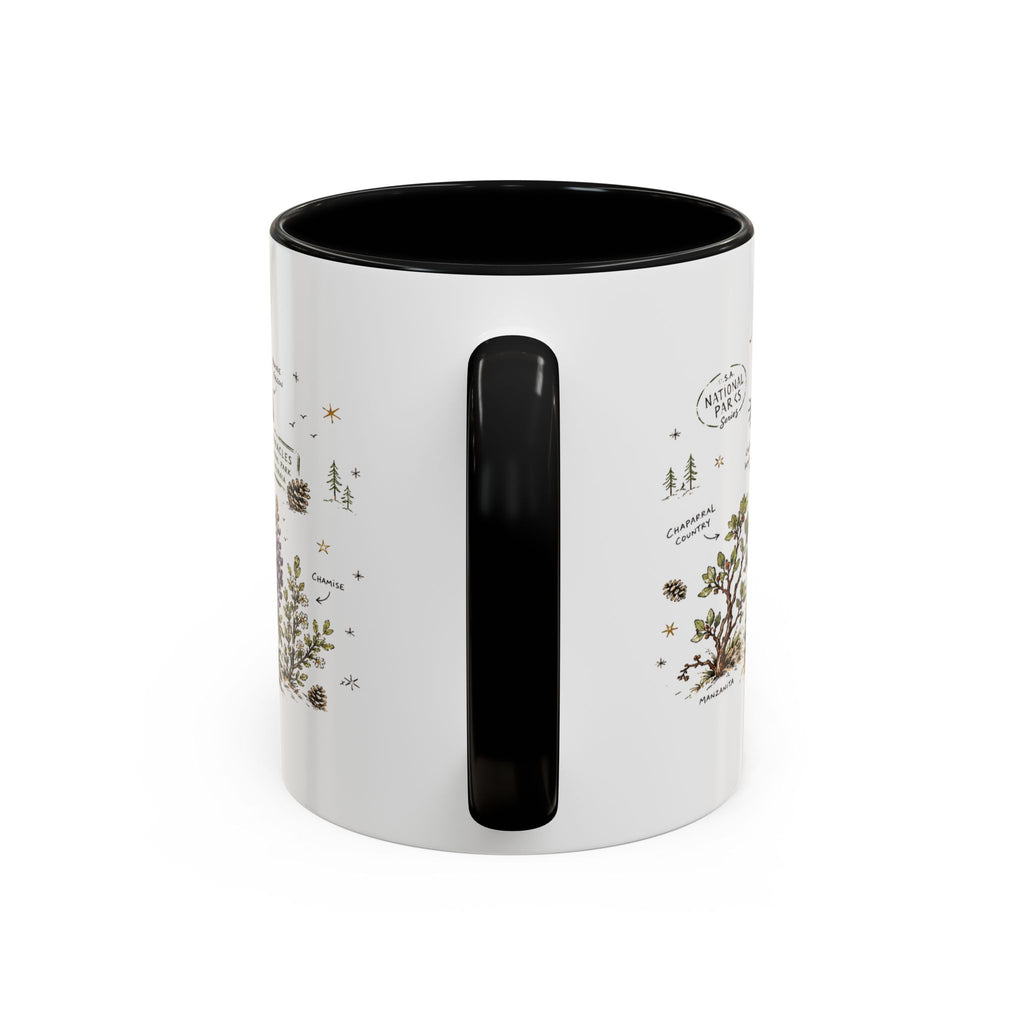 Pinnacles National Park Coffee Mug | California Rock Climbing Condor Gift | Accent Color Ceramic 11oz 15oz