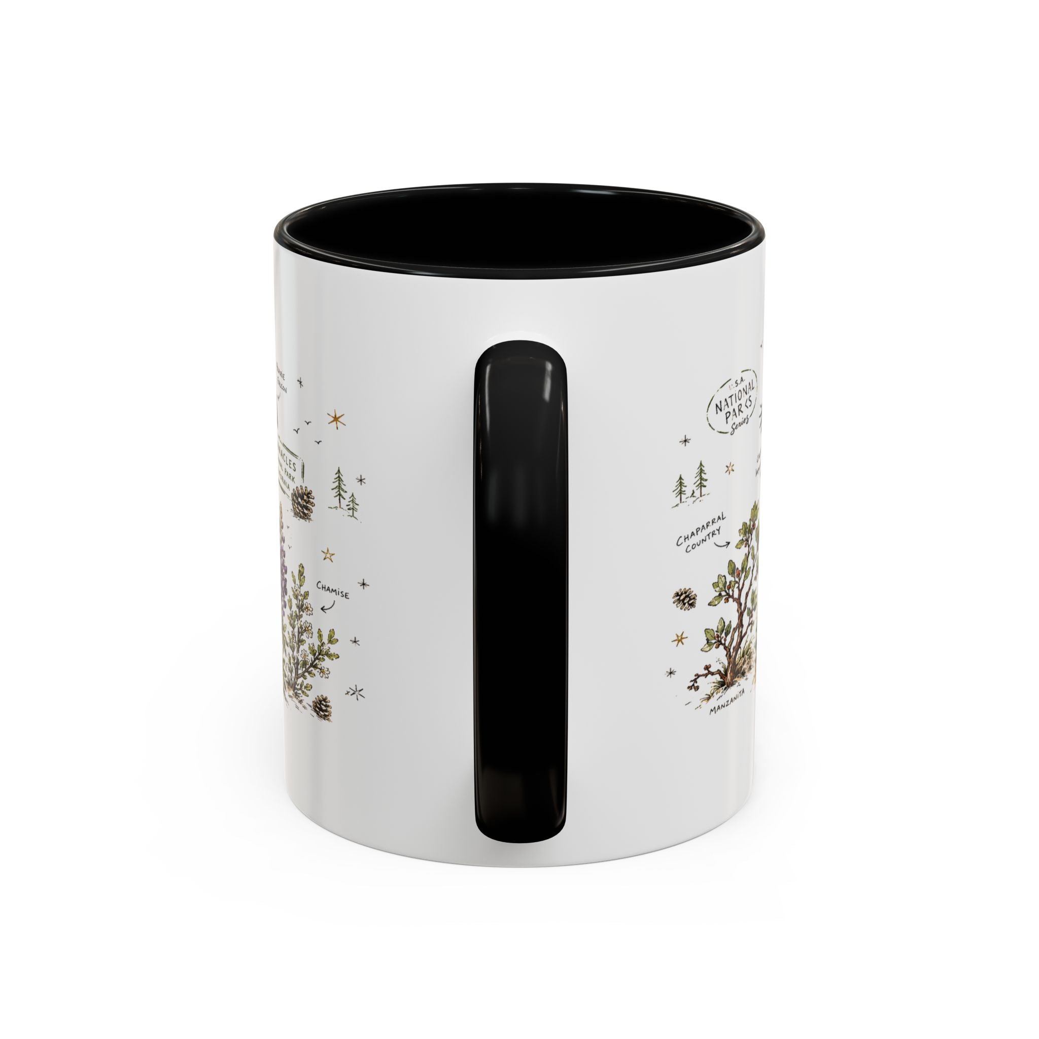 Pinnacles National Park Coffee Mug | California Rock Climbing Condor Gift | Accent Color Ceramic 11oz 15oz