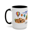 Albuquerque Illustrated Travel Mug | City Souvenir Accent Coffee Mug | 11oz 15oz Ceramic Cup