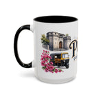 Pune Coffee Mug | India Travel Souvenir | Vintage Illustrated City Gift | 11 oz 15 oz Accent Mug