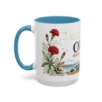 Ohio State Map Mug | Botanical Travel Sketch, Homesick Gift, Long Distance Friendship