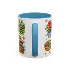 Ubud Illustrated Travel Mug | City Souvenir Accent Coffee Mug | 11oz 15oz Ceramic Cup