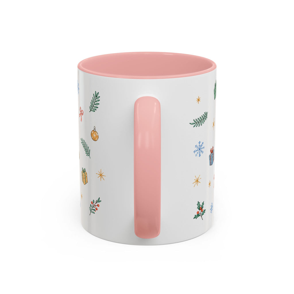Angkor Christmas Mug | Watercolor Travel Souvenir | Holiday Gift | Accent Ceramic Coffee Cup 11oz 15oz
