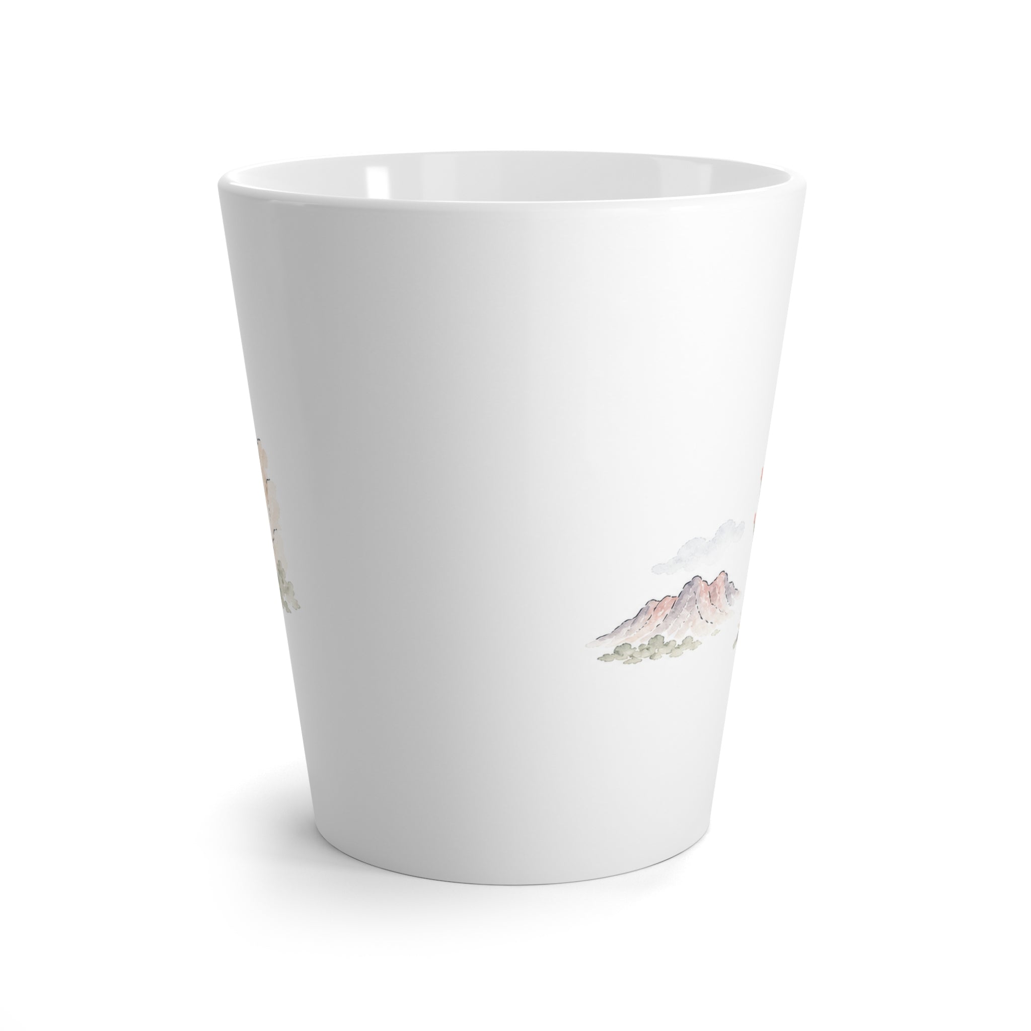 Big Bend National Park Latte Mug | Pastel Watercolor Nature Coffee Cup | 12 oz Travel Souvenir Gift