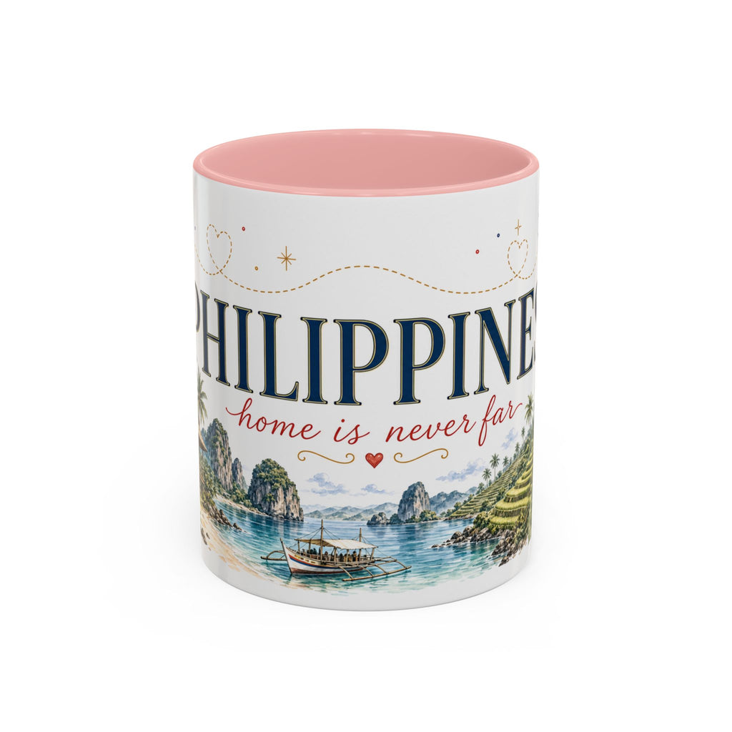 Philippines Home Country Mug | Moving Away Gift | Long Distance Friendship | 11 oz 15 oz Accent Mug