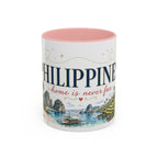Philippines Home Country Mug | Moving Away Gift | Long Distance Friendship | 11 oz 15 oz Accent Mug