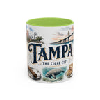 Tampa Coffee Mug | United States Travel Souvenir | Vintage Illustrated City Gift | 11 oz 15 oz Accent Mug