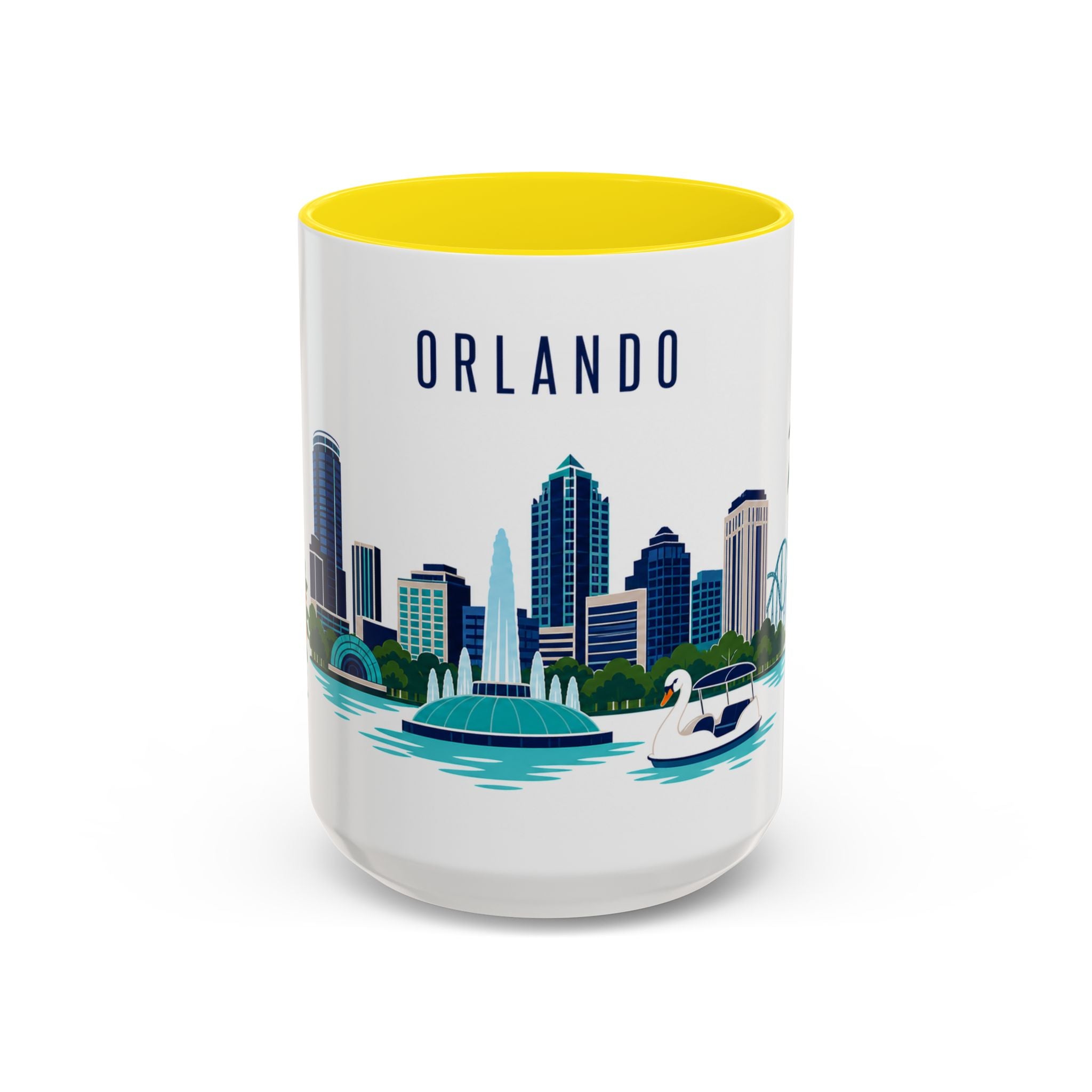 Orlando Coffee Mug | United States Travel Souvenir | Porcelain Decal City Gift | 11oz 15oz Accent Mug