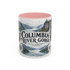 Columbia River Gorge Mug, Pacific Northwest Travel Souvenir, Bucket List Gift, Accent Ceramic Coffee Mug 11oz 15oz