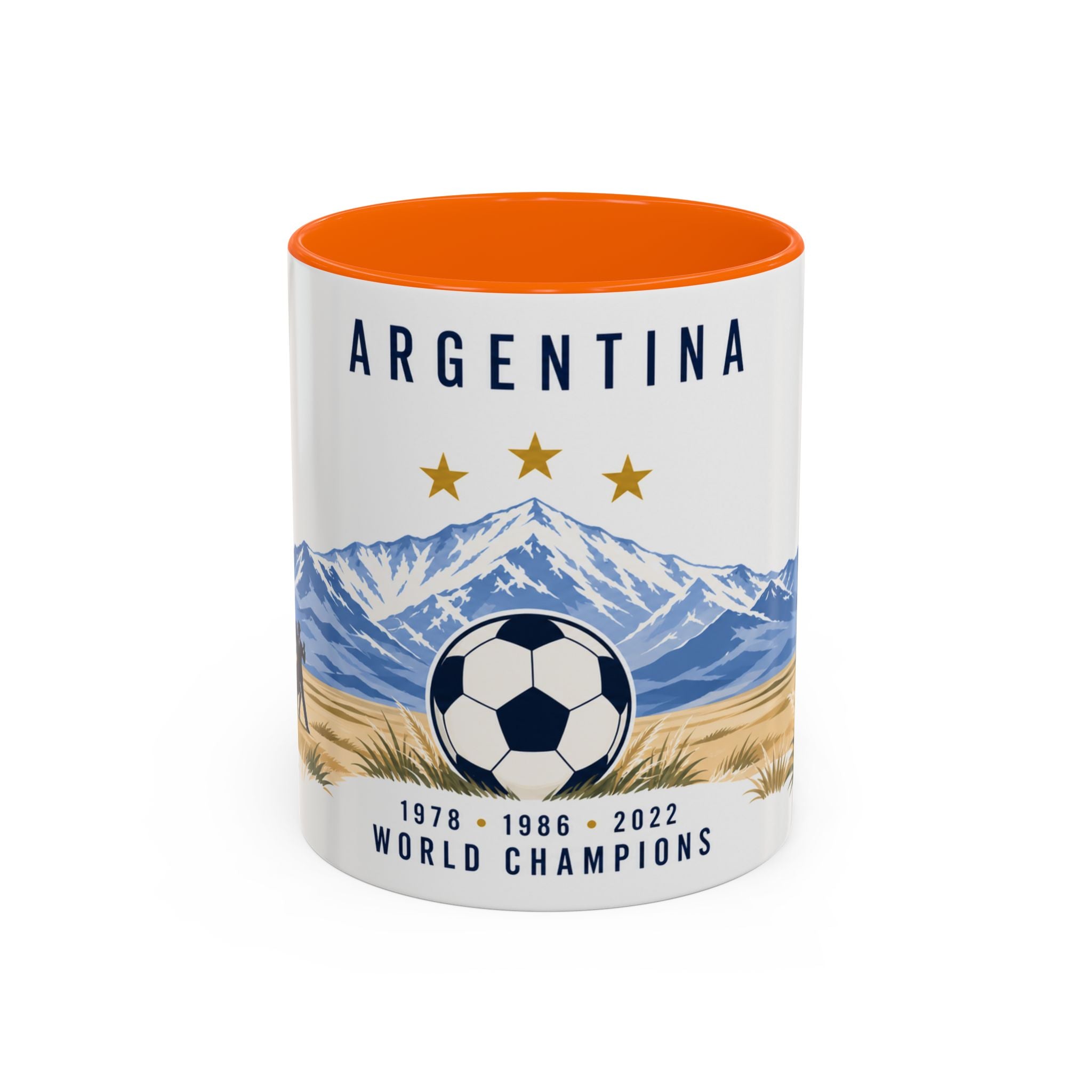 Argentina World Champions Mug | Three Time Soccer Champion Gift | Argentine Football Fan Cup | 1978–2022 | 11oz 15oz