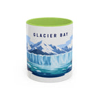 Glacier Bay National Park Coffee Mug | Solid Color Block Park Souvenir | 11oz 15oz Accent Mug