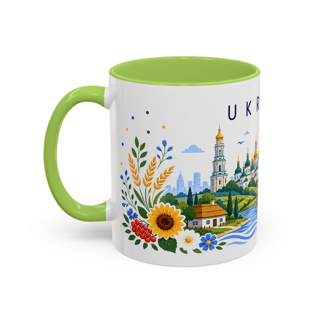 Ukraine Coffee Mug | Travel Souvenir Accent Mug | Place Gift Ceramic Cup 11oz 15oz