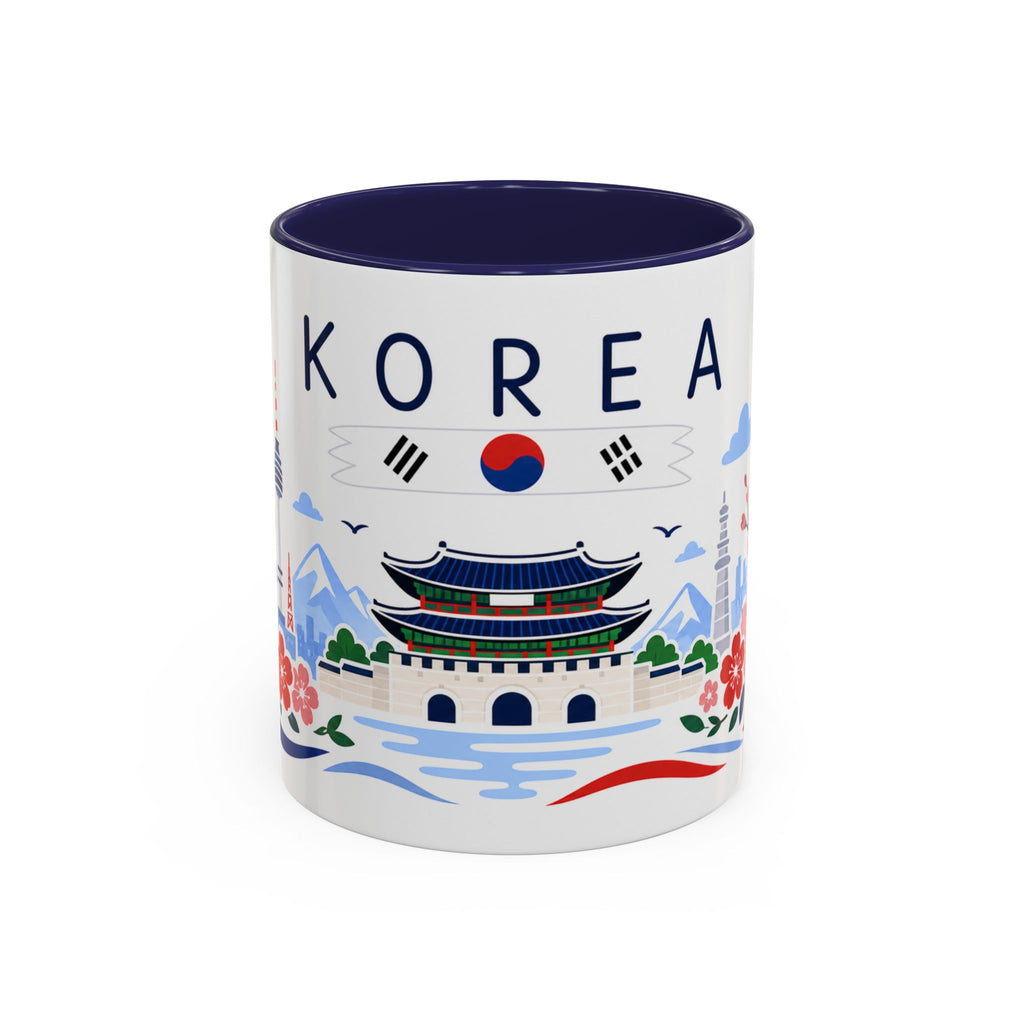 South Korea Coffee Mug | Travel Souvenir Accent Mug | Country Gift Ceramic Cup 11oz 15oz