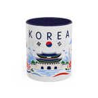 South Korea Coffee Mug | Travel Souvenir Accent Mug | Country Gift Ceramic Cup 11oz 15oz