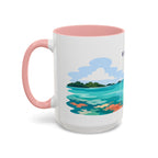 Biscayne National Park Coffee Mug | Solid Color Block Park Souvenir | 11oz 15oz Accent Mug