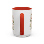Delaware State Map Mug | Botanical Beach Accent Coffee Cup (11oz/15oz)