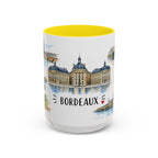 Bordeaux Illustrated Travel Mug | City Souvenir Accent Coffee Mug | 11oz 15oz Ceramic Cup