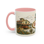 Orlando Coffee Mug | United States Travel Souvenir | Vintage Illustrated City Gift | 11 oz 15 oz Accent Mug