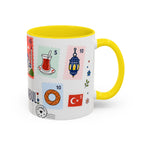 Istanbul Coffee Mug | Postage Stamp Collage Mug | Travel Souvenir Accent Cup 11oz 15oz