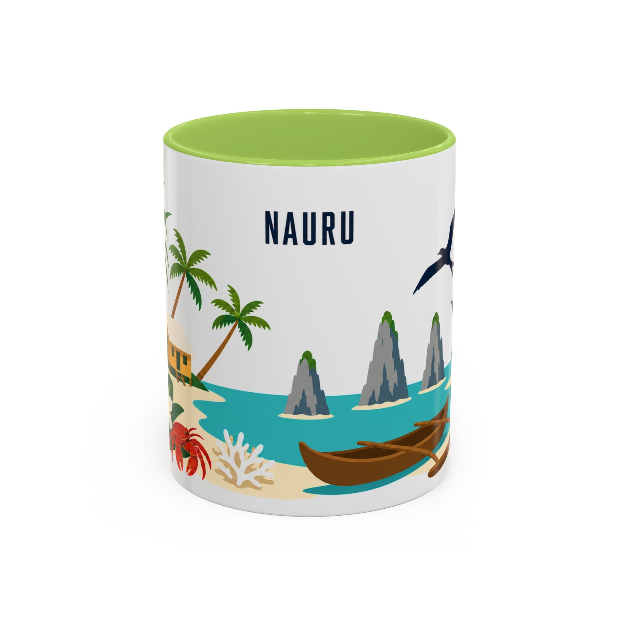 Nauru Coffee Mug | Travel Souvenir Accent Mug | Country Gift Ceramic Cup 11oz 15oz