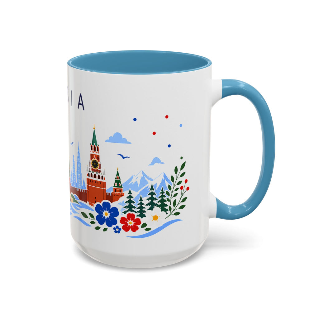 Russia Coffee Mug | Travel Souvenir Accent Mug | Place Gift Ceramic Cup 11oz 15oz