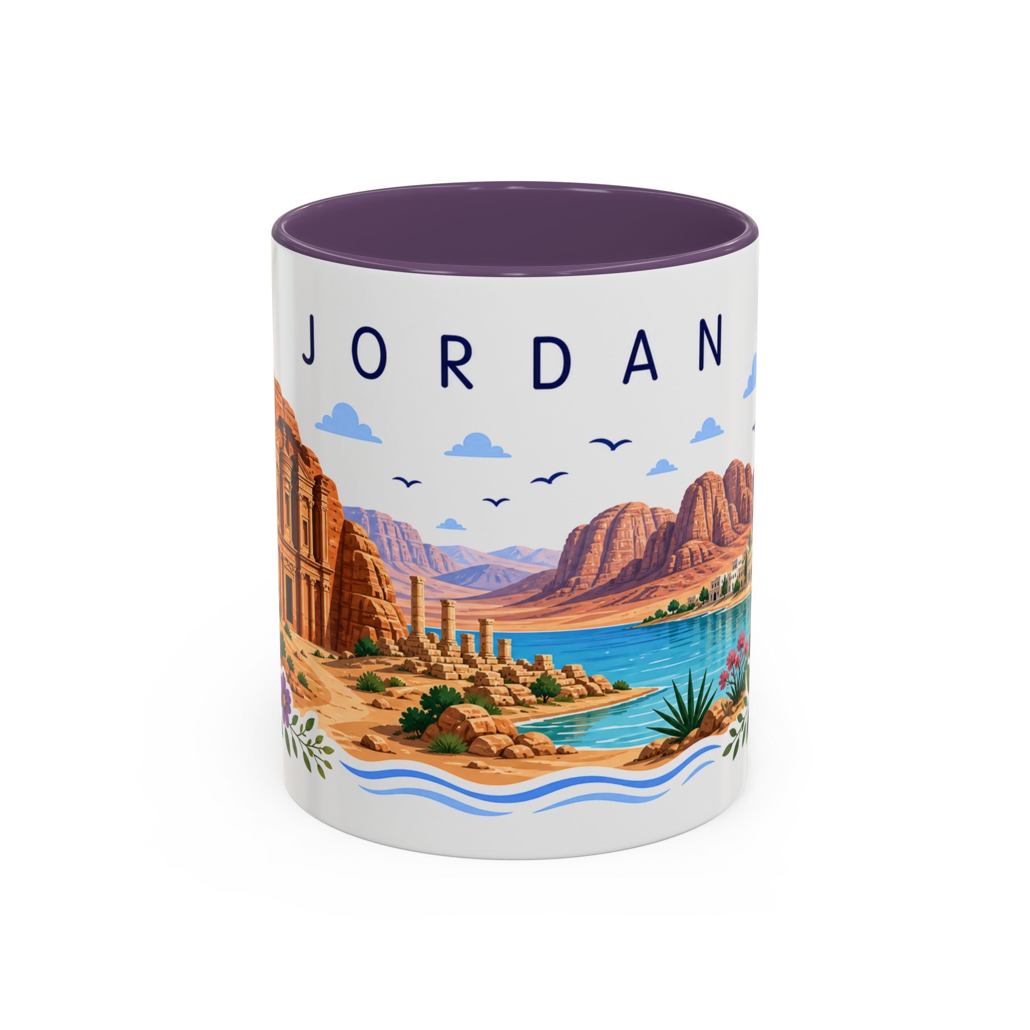 Jordan Coffee Mug | Travel Souvenir Accent Mug | Place Gift Ceramic Cup 11oz 15oz
