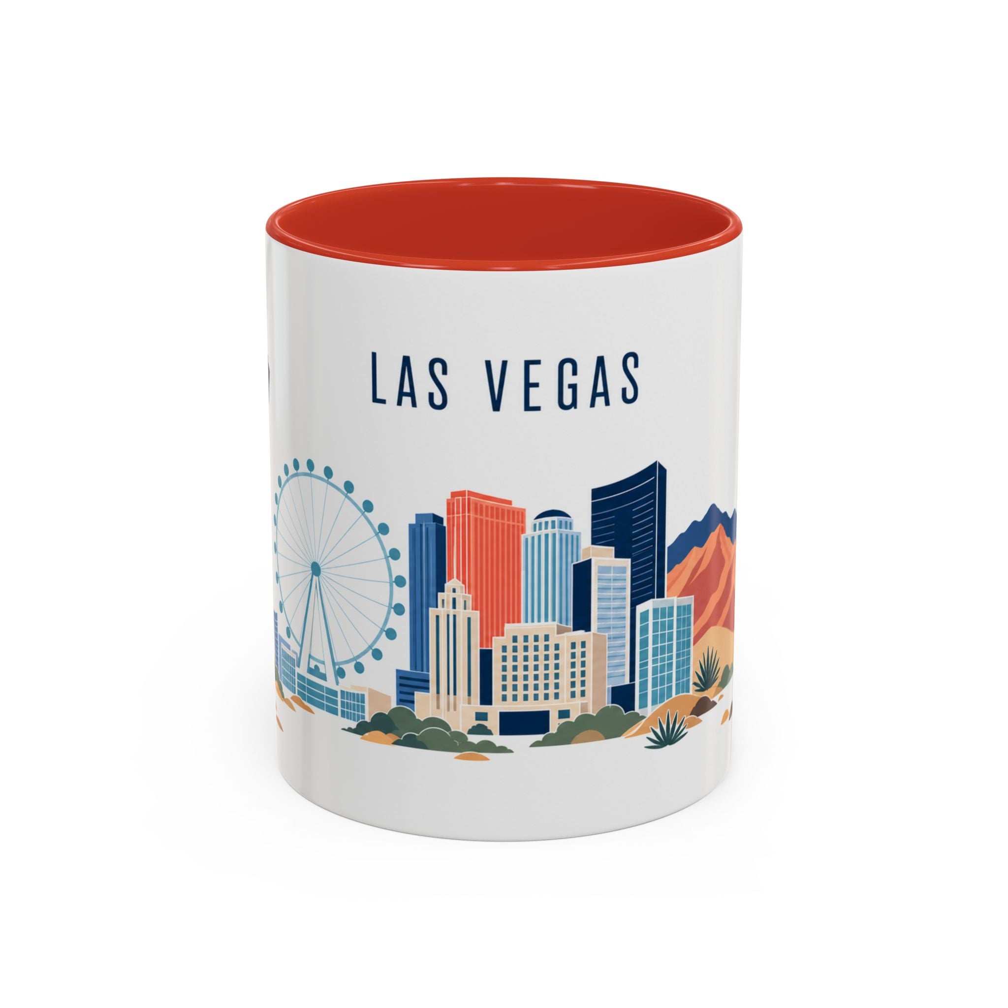 Las Vegas Coffee Mug | United States Travel Souvenir | Porcelain Decal City Gift | 11oz 15oz Accent Mug