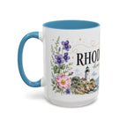 Rhode Island State Map Mug | Botanical Seaside Accent Cup (11oz or 15oz)