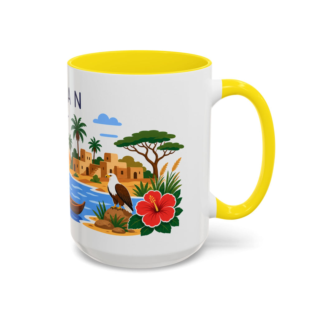 Sudan Home Country Mug | Moving Away Gift | Long Distance Friendship | 11 oz 15 oz Accent Mug