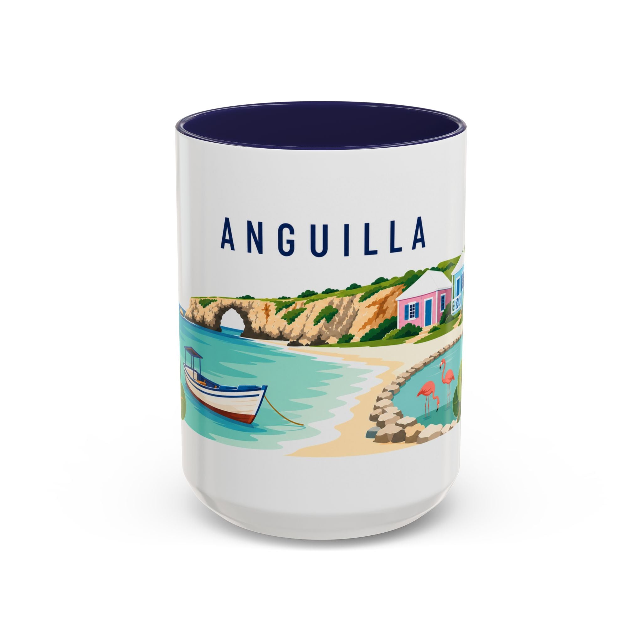 Anguilla Coffee Mug | Travel Souvenir Accent Mug | Country Gift Ceramic Cup 11oz 15oz
