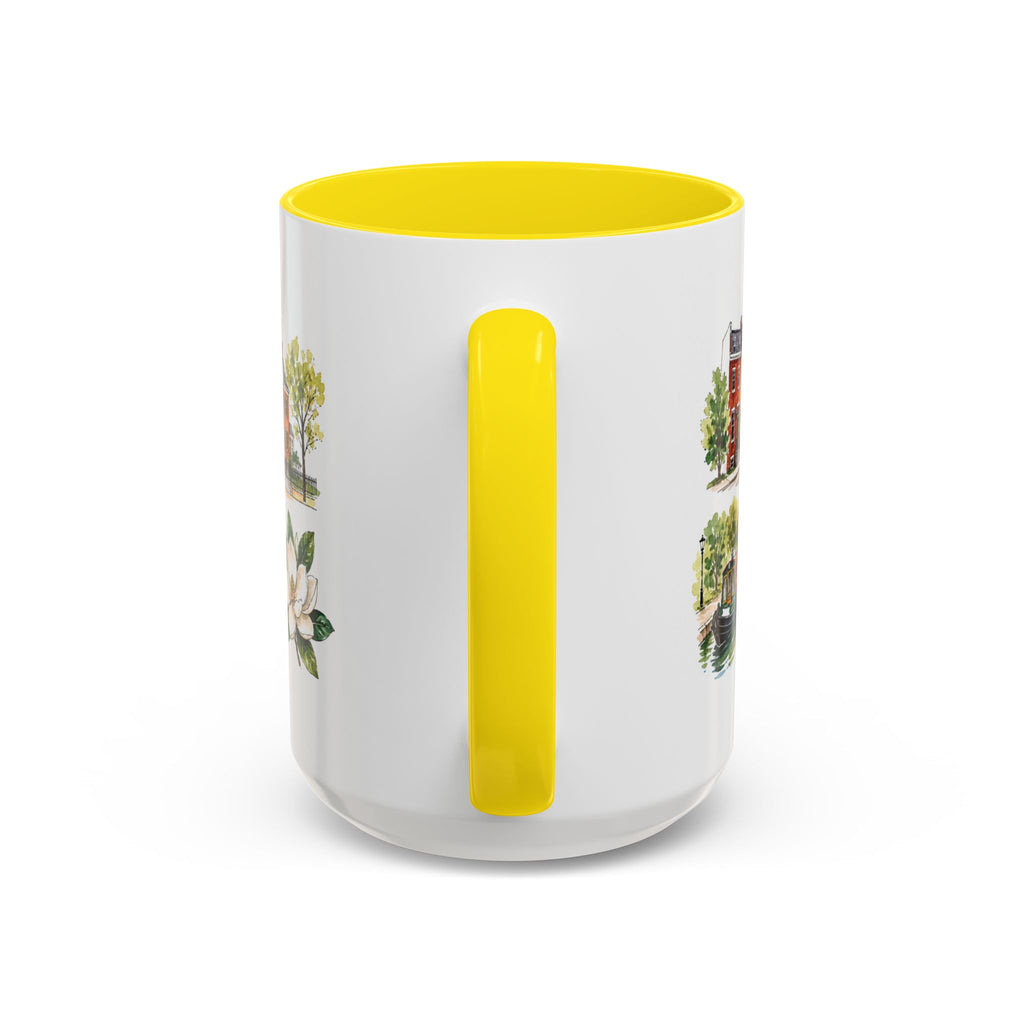 Richmond Illustrated Travel Mug | City Souvenir Accent Coffee Mug | 11oz 15oz Ceramic Cup