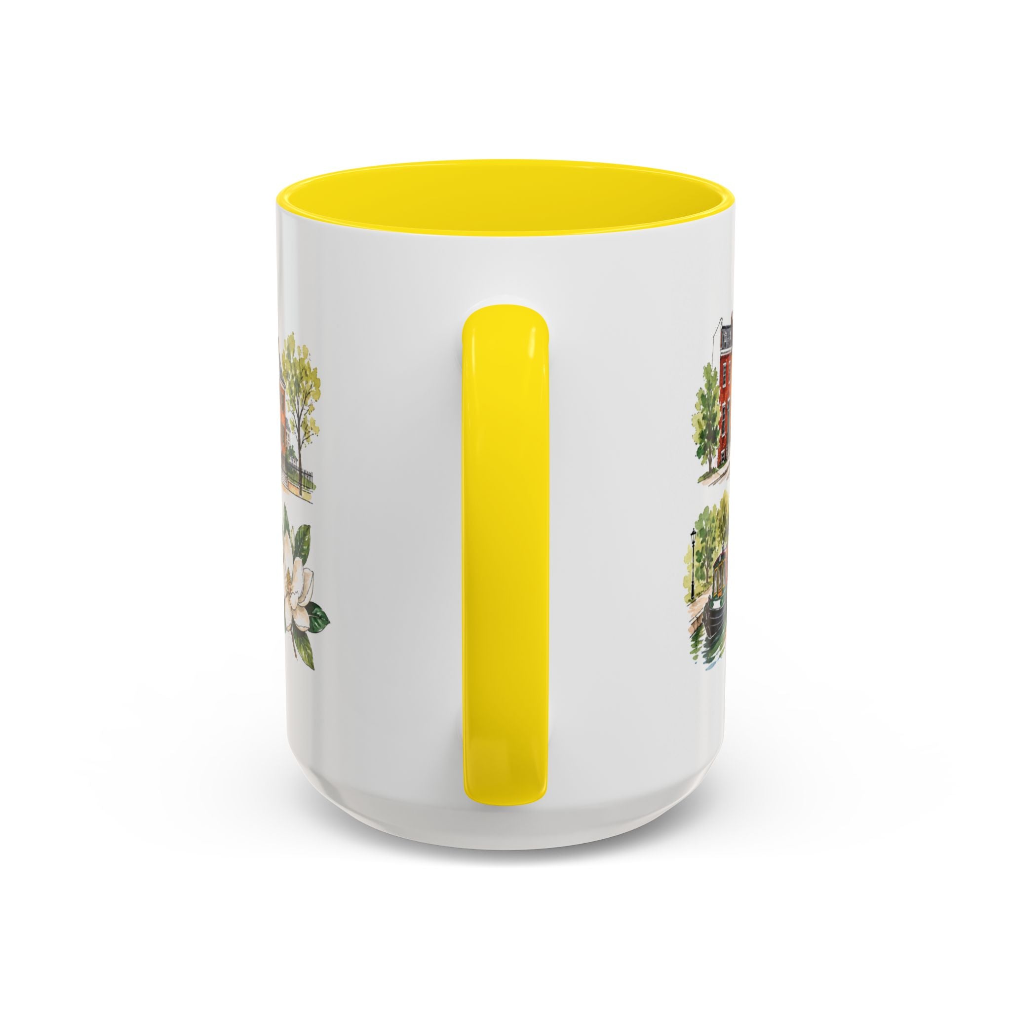 Richmond Illustrated Travel Mug | City Souvenir Accent Coffee Mug | 11oz 15oz Ceramic Cup