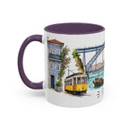 Porto Illustrated Travel Mug | City Souvenir Accent Coffee Mug | 11oz 15oz Ceramic Cup