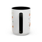 Friendly Ghost Halloween Mug | Pumpkin Flower Watercolor Gift | Accent Cup 11oz 15oz