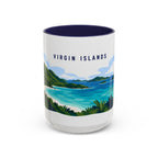 Virgin Islands National Park Coffee Mug | Solid Color Block Park Souvenir | 11oz 15oz Accent Mug